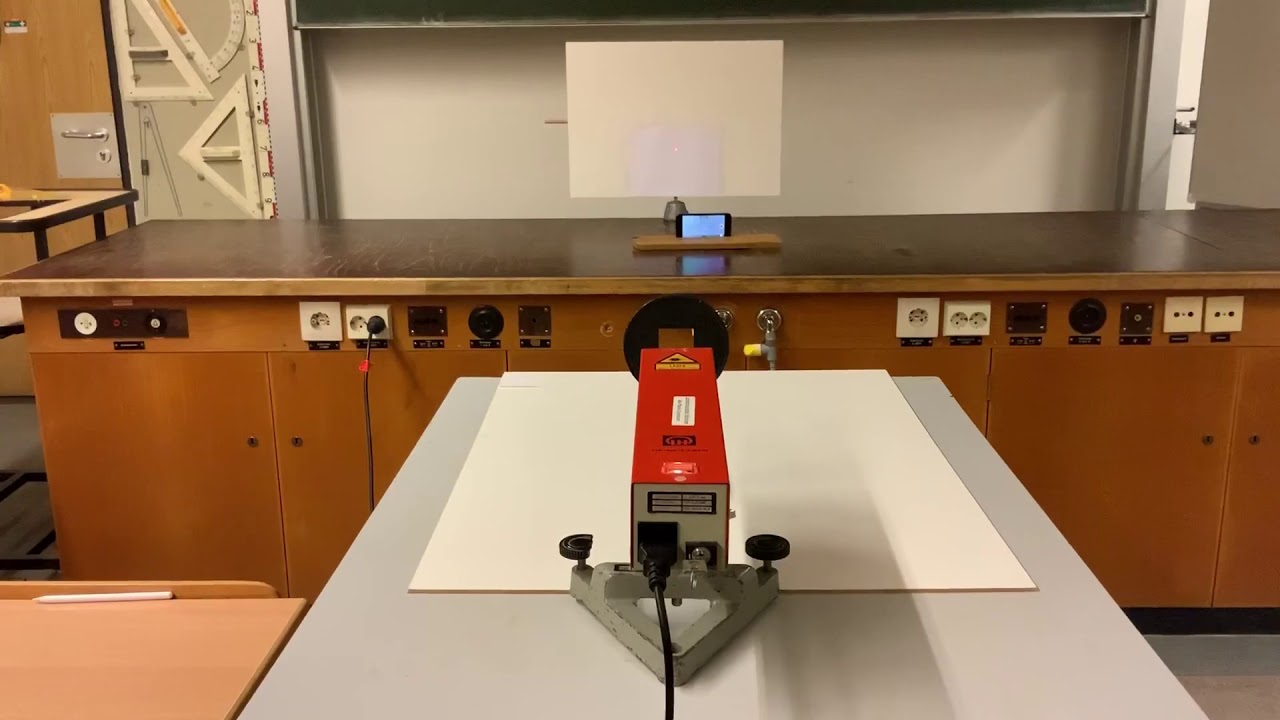 Laserinterferenz am Einfachspalt, Doppelspalt und Gitter