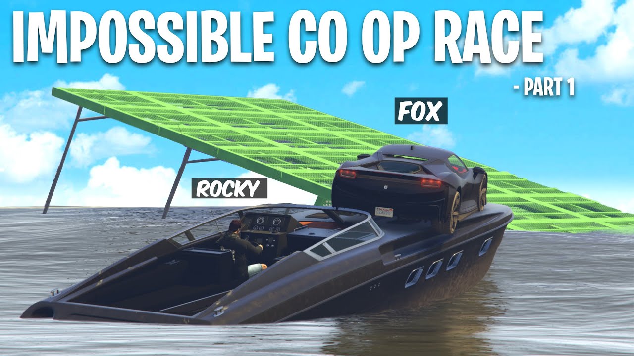 Impossible Co Op Race ft.​⁠@RockyTamilGaming | Gta 5 Stunt Race - Black FOX