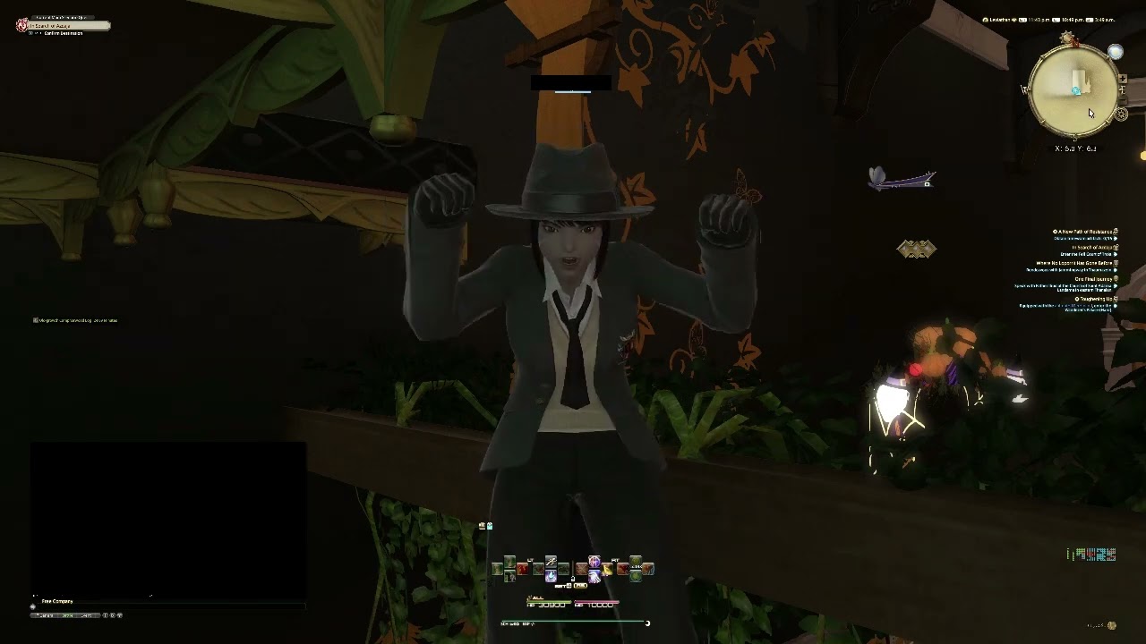 FFXIV Miqo'te Hidden Meowing Animation