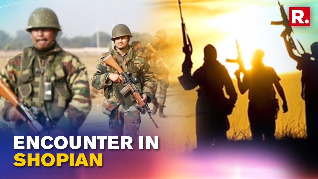 J&K: 2 Terrorists Gunned Down In Shopian Encounter; Search & Cordon Operations underway