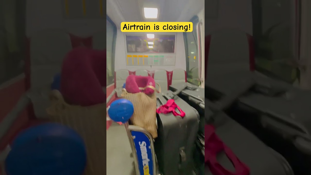 AIR-TRAIN DOORS ARE CLOSING #shorts #airtrain #doors #airport #asmr #viral #trending