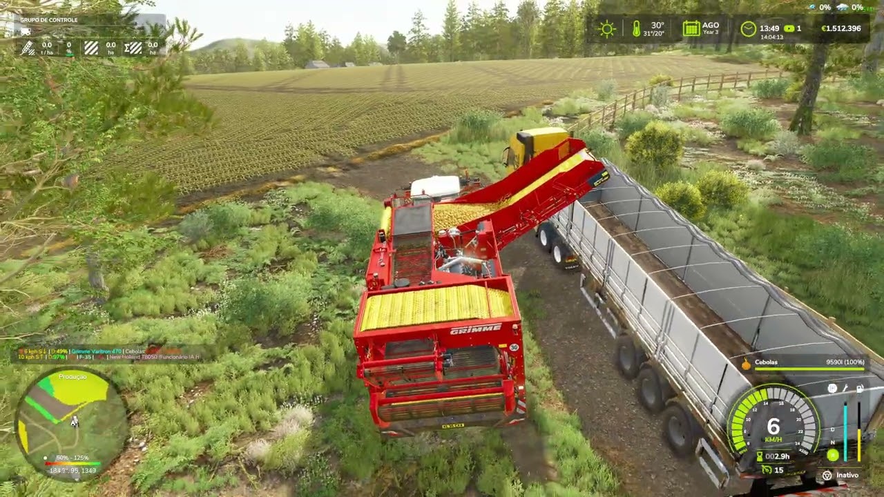FS 25, DLC Higlhands Fishing, Colhendo Cebolas.