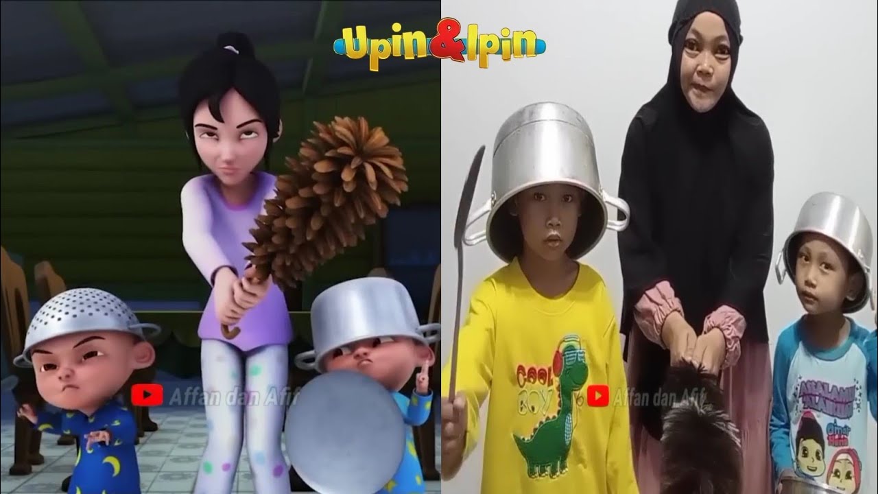 Ada T-Rex Di Rumah Upin Dan Ipin || Kompilasi Tiru Aksi Upin Ipin