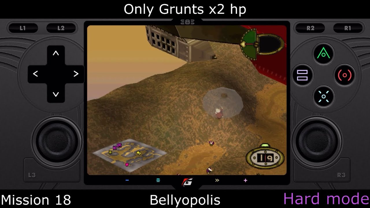 Hogs of War: Bellyopolis (Only Grunts x2 hp Challenge) Mardy Pigs