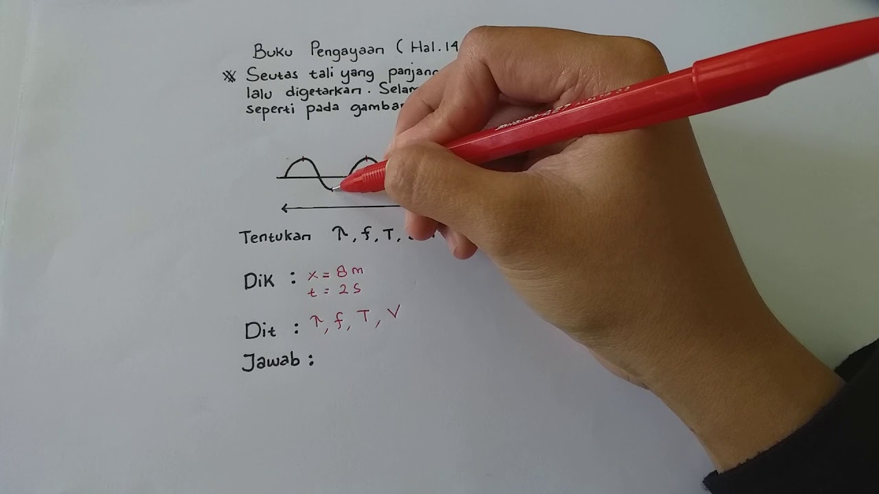 Contoh soal gelombang mekanik - Fisika Kelas XI IPA