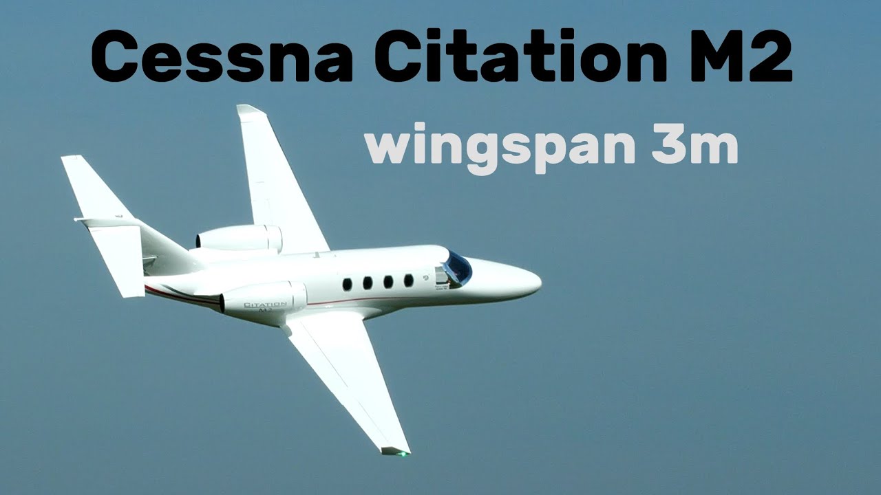 Cessna Citation M2 | 3m giant EDF RC airplane | 4K | Nesvacily 2023