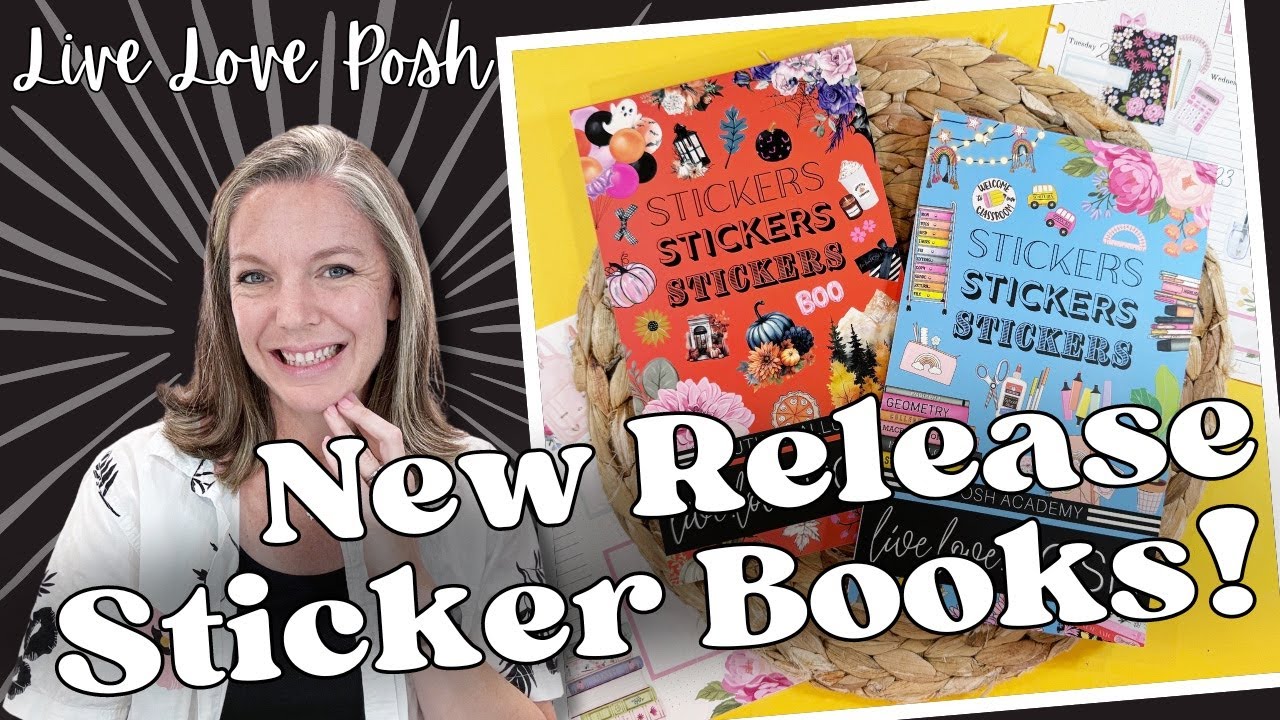 New Release Sticker Books || Sticker Book Flip-Throughs & Planning Process || Live Love Posh