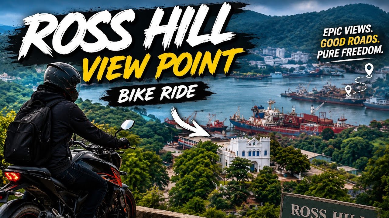 Ross hill church vizag view point |beach road| bike ride #vizag #bikeride