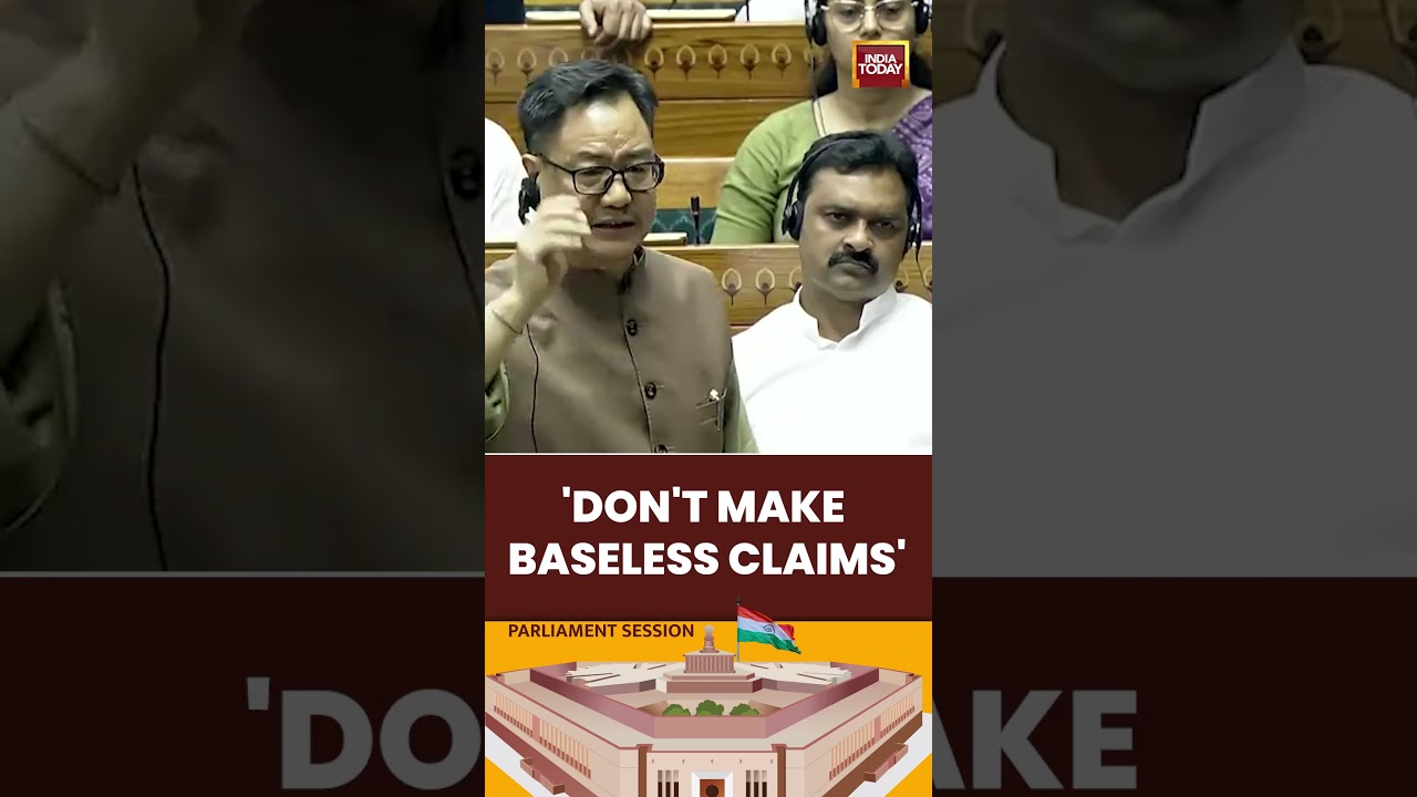 Kiren Rijiju Asks Rahul Gandhi: 'Show the Order to Fire at Students, Don't Make Baseless Claims'