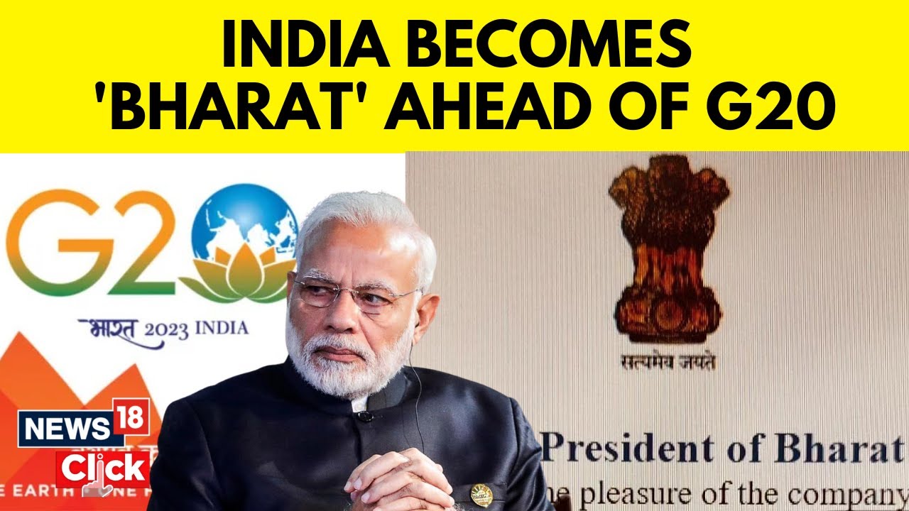 Political Row After Govt Uses The Term 'Bharat' Instead Of India On G20 Summit 2023 Invites | N18V
