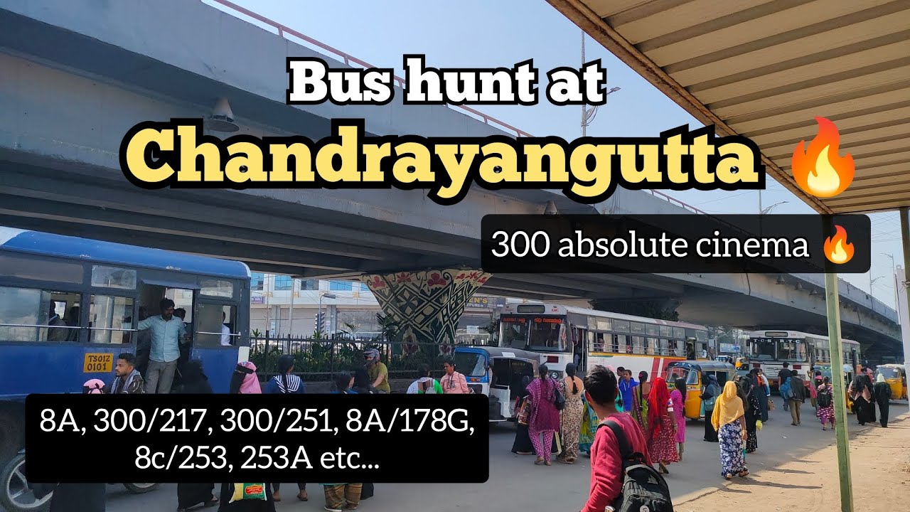 Bus Hunt at Chandrayaangutta x roads 🔥 || 300,8A Mania 😉🔥 