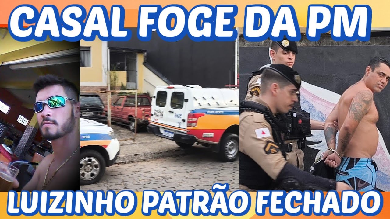 Casal foge da PM com direito a tiros / Luizinho Patrão fechado