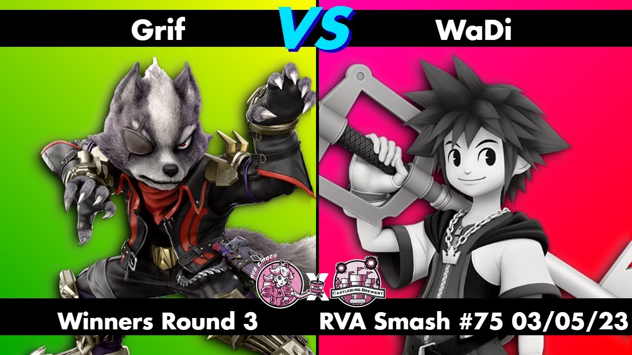 RVA Smash #75: Grif (Wolf) vs WaDi (Sora) | Winners Round 3 | 43 Entrants | SSBU