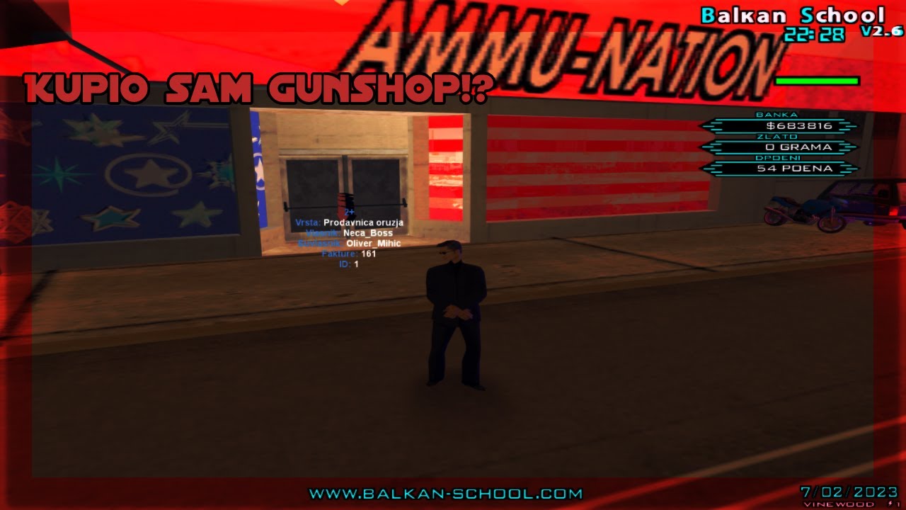 Kupio sam GunShop!? Zarada Ogromna!? Objasnio Sve Komande!? @BalkanSchoolCommunity