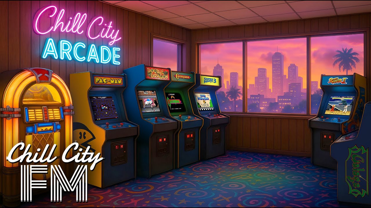 🕹️ Game Night ‘95 | Nostalgic Retro 8-bit Synthwave Vibes | 80s & 90s Video Game Arcade Ambiance