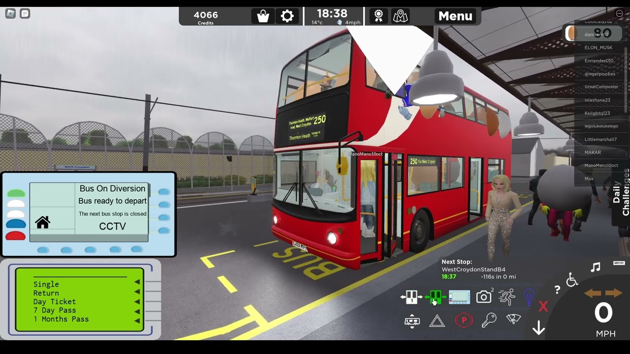 Roblox Croydon Game: Bus Route 250: Fairfield Halls - Parchmore Road | ALX400 - Arriva
