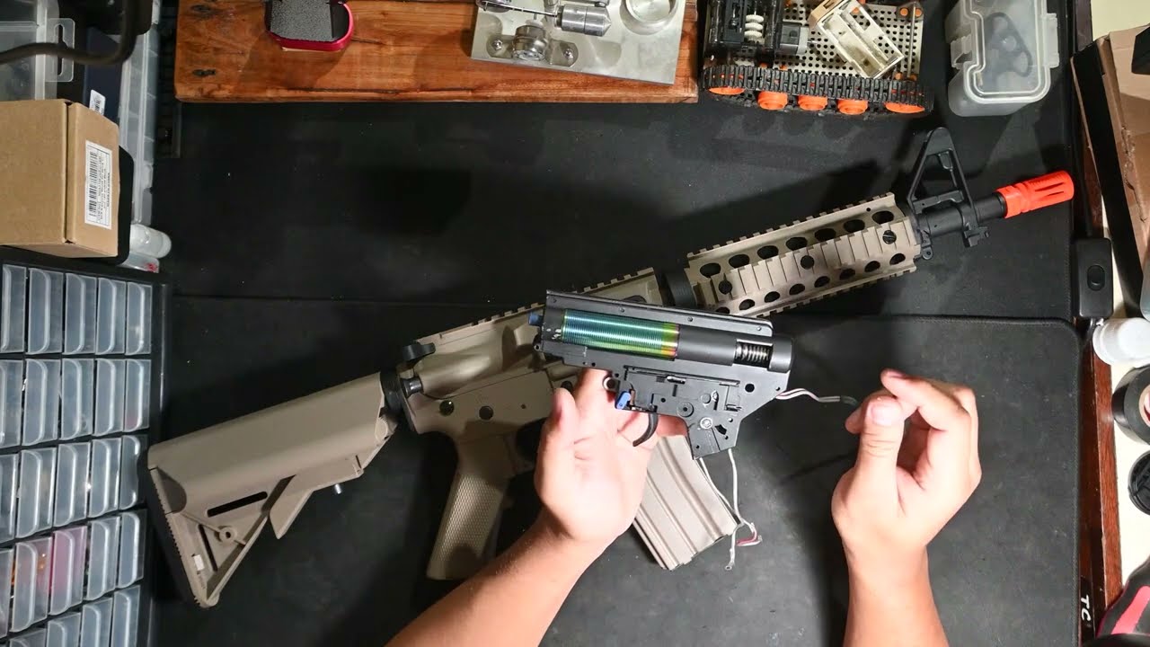JUND M4 GEL BLASTER GEARBOX SWAP ~AEG CONVERT Up to 450++ FPS~