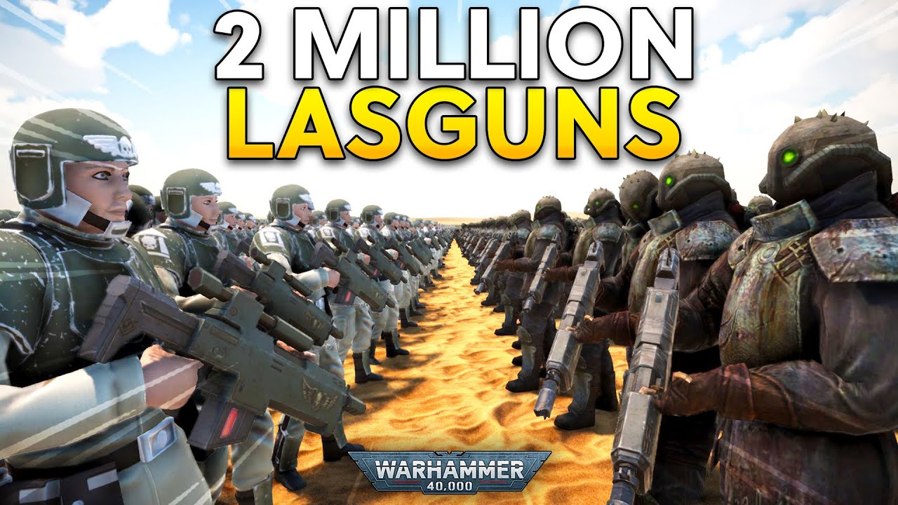 Burning my Eyeballs with 2 MILLION Lasguns! | UEBS 2 Warhammer 40K