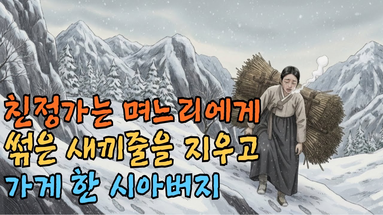 친정 아버지의 임종을 보러 가는 며느리에게 썩은 새끼줄을 짊어지고 가게 한 시어버지의 비밀