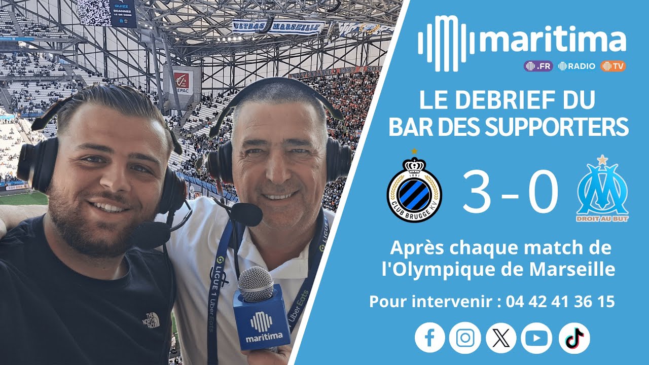 Bruges - OM (3-0) : Le debrief du BDS en DIRECT