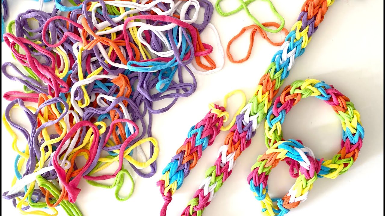 Finger Knitting with Craft Loops