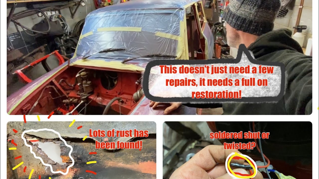 This classic mini has revealed its true colours and now needs a full on restoration! 🚗