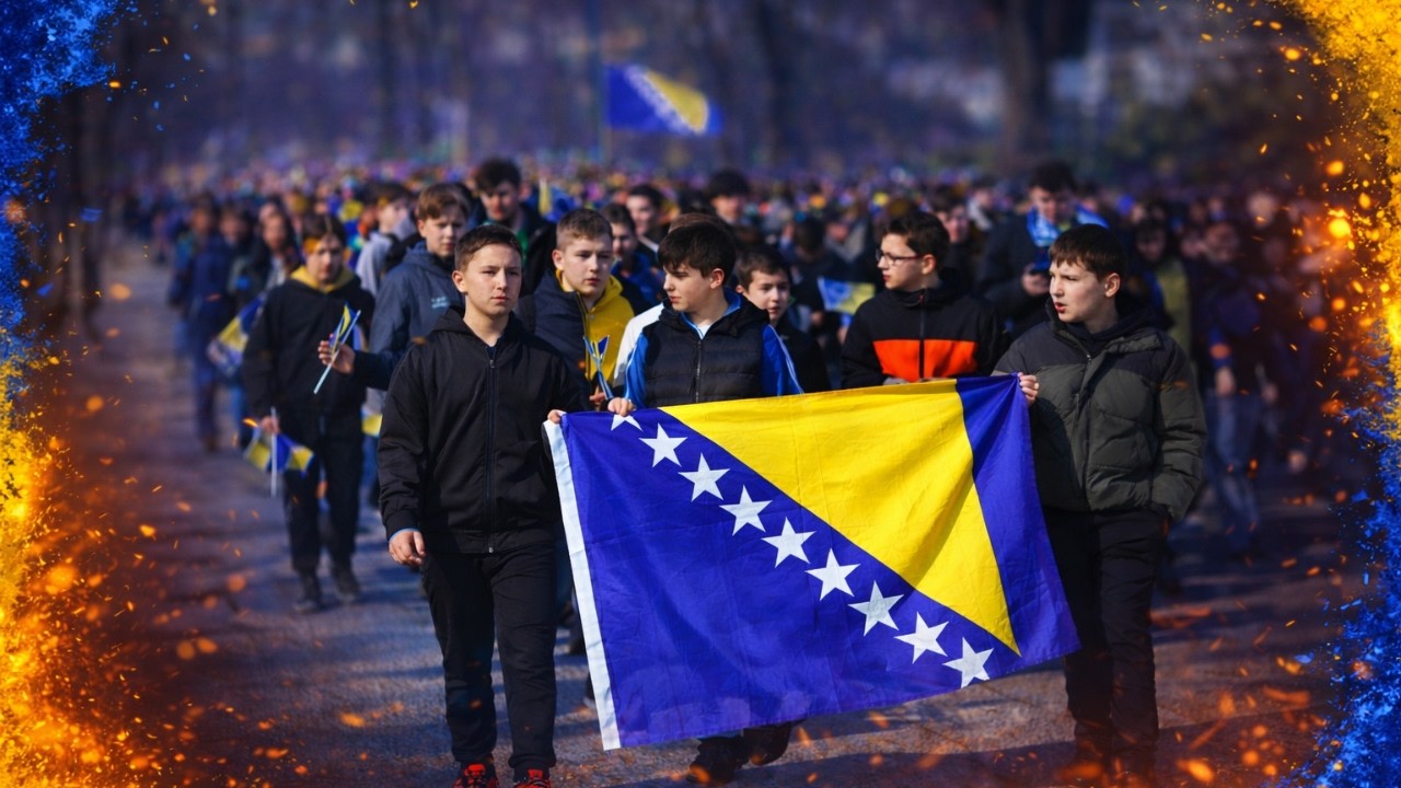 DEFILE DOMOVINI: Više od 3.000 učenika prošetalo Sarajevom povodom 1. marta, Dana nezavisnosti!
