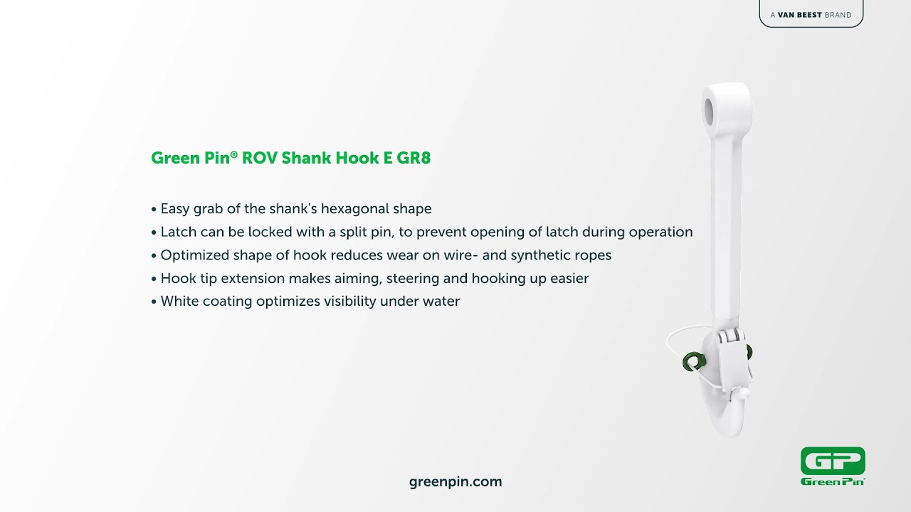 Green Pin® ROV Eye Hook & Shank Hook