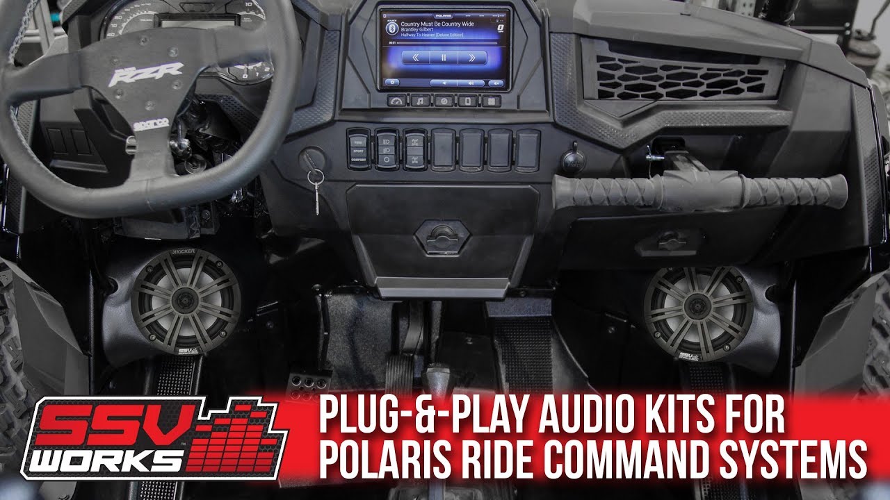 SSV Works Audio Kits for Polaris Ride Command Systems
