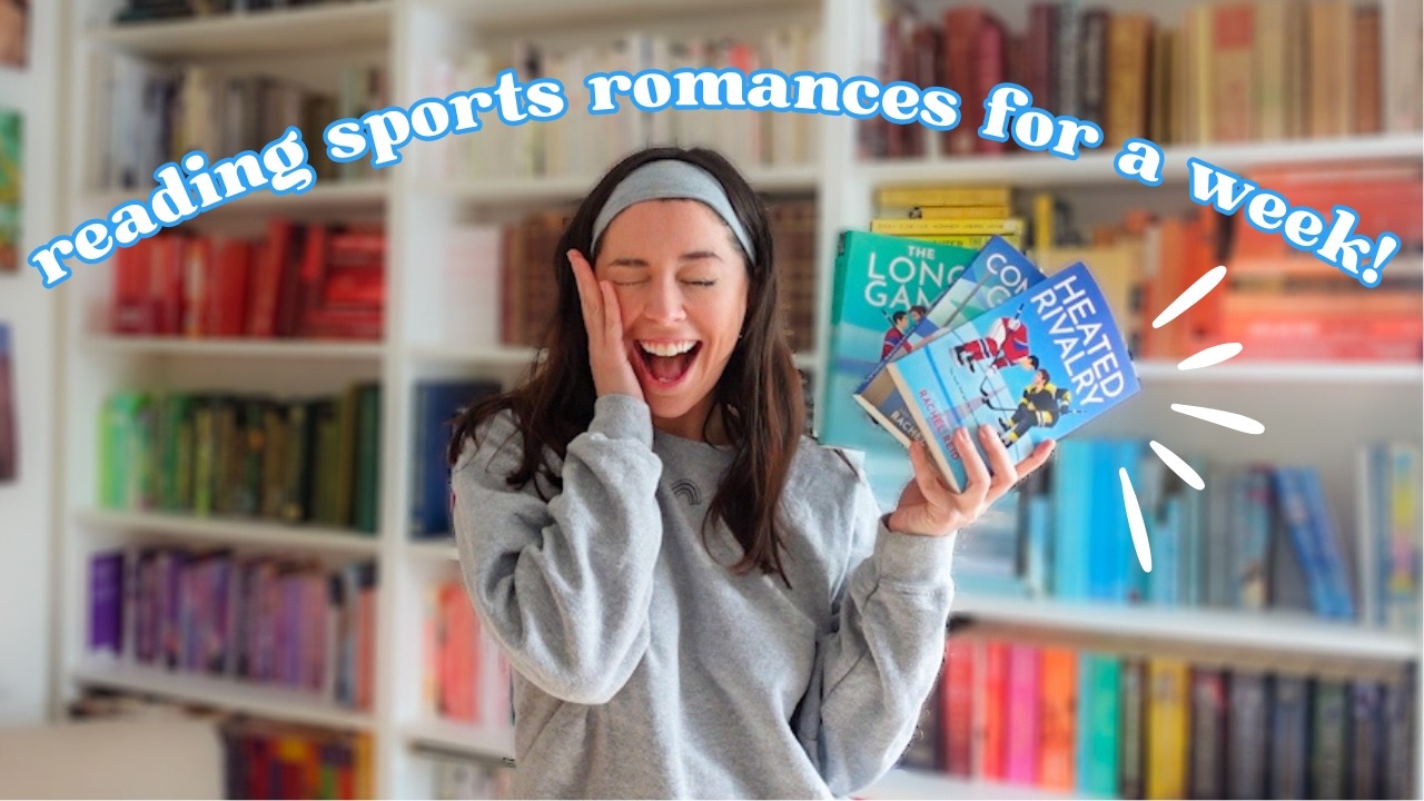 Читаю спортивные романы целую неделю!! 📚🏒🩷 | видеоблог о чтении
