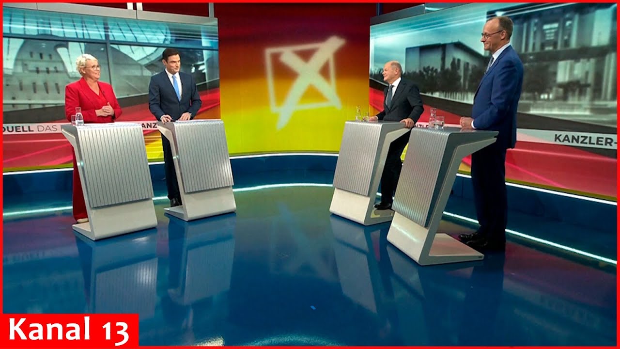 Scholz and CDU/CSU candidate Merz in TV duel ahead of Sunday's election