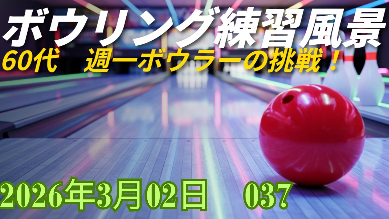 ボウリング練習風景037 20260302