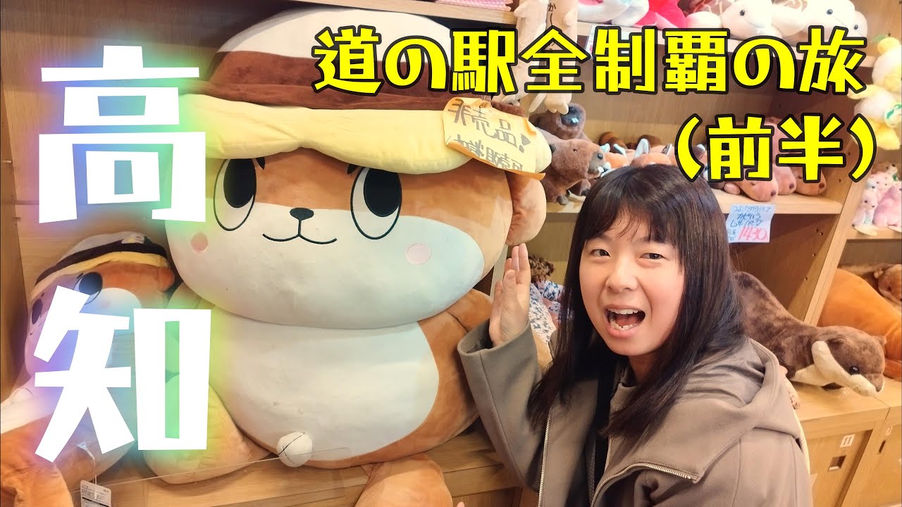 【高知県道の駅②】道の駅なかとさで車中泊！しんじょう君にも会って来たよ！
