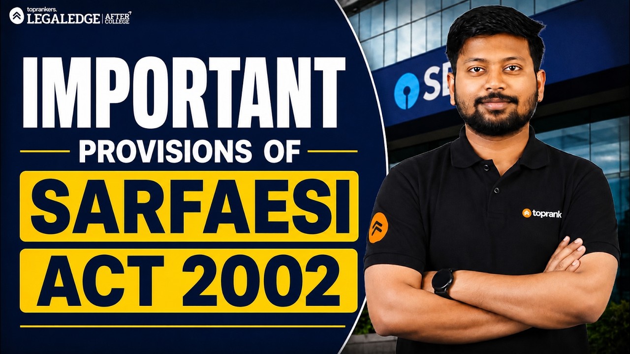 SARFAESI Act 2002 | Law Officer Exam Must Know Provisions