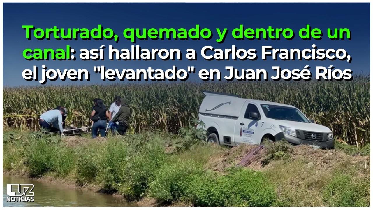 Torturado, quemado y dentro de un canal,  hallaron a Carlos, el joven 