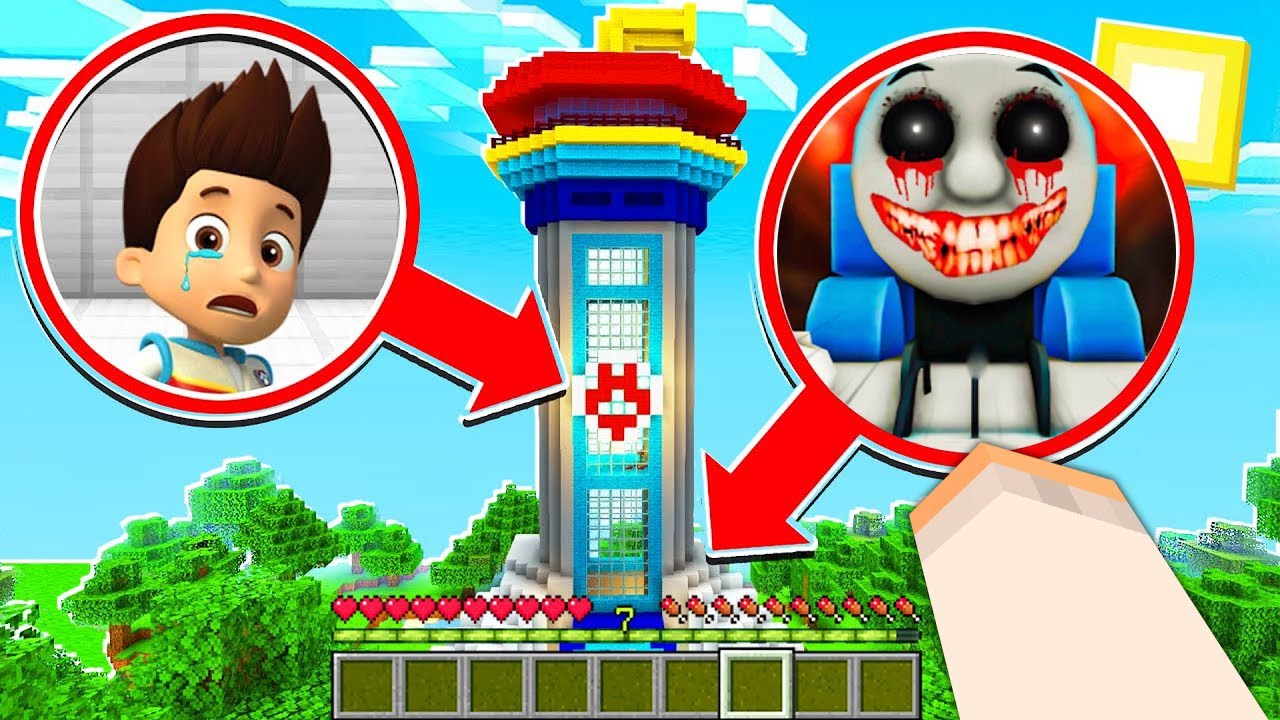 WIEŻA PSIEGO PATROLU ZAGROŻONA PRZEZ TOMKA.EXE W MINECRAFT?! GPLAY & LUMI