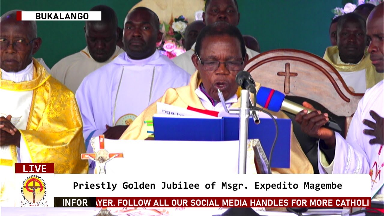 Priestly Golden Jubilee of Msgr. Expedito Magembe @MT Sion Prayer Center Bukalango