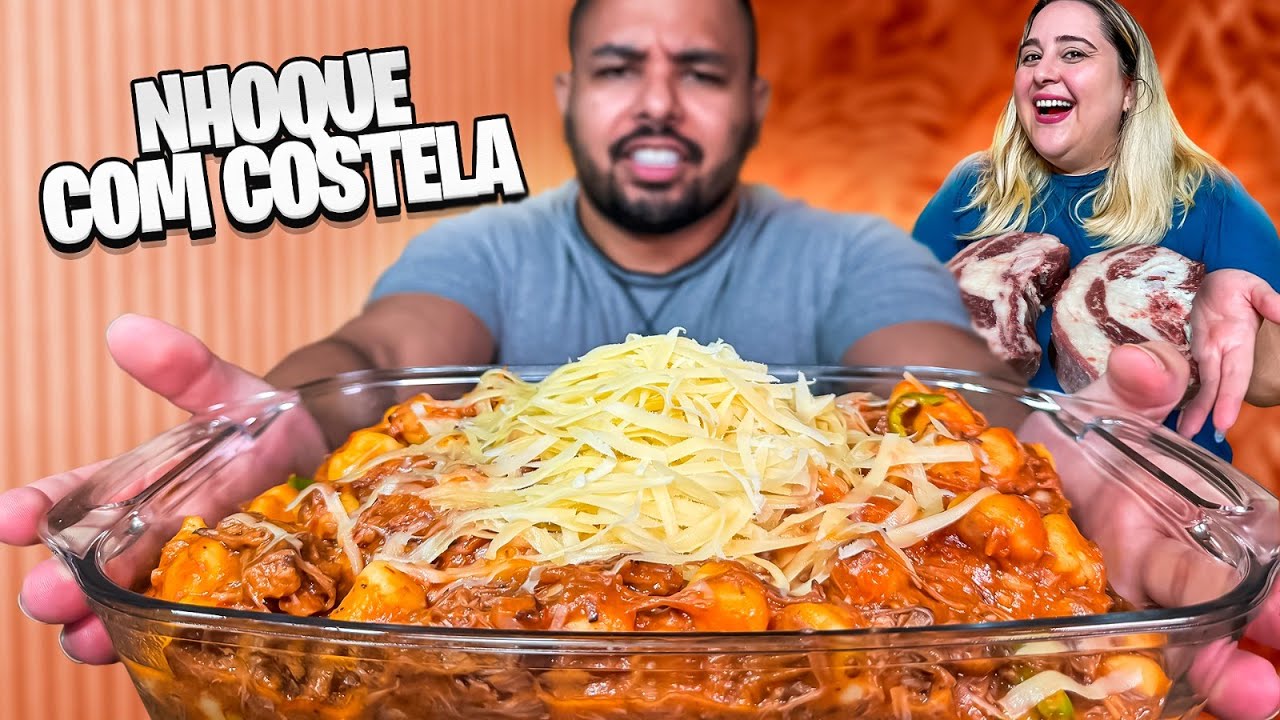 3 KILOS DE NHOQUE COM RAGU DE COSTELA | DESAFIO + RECEITA