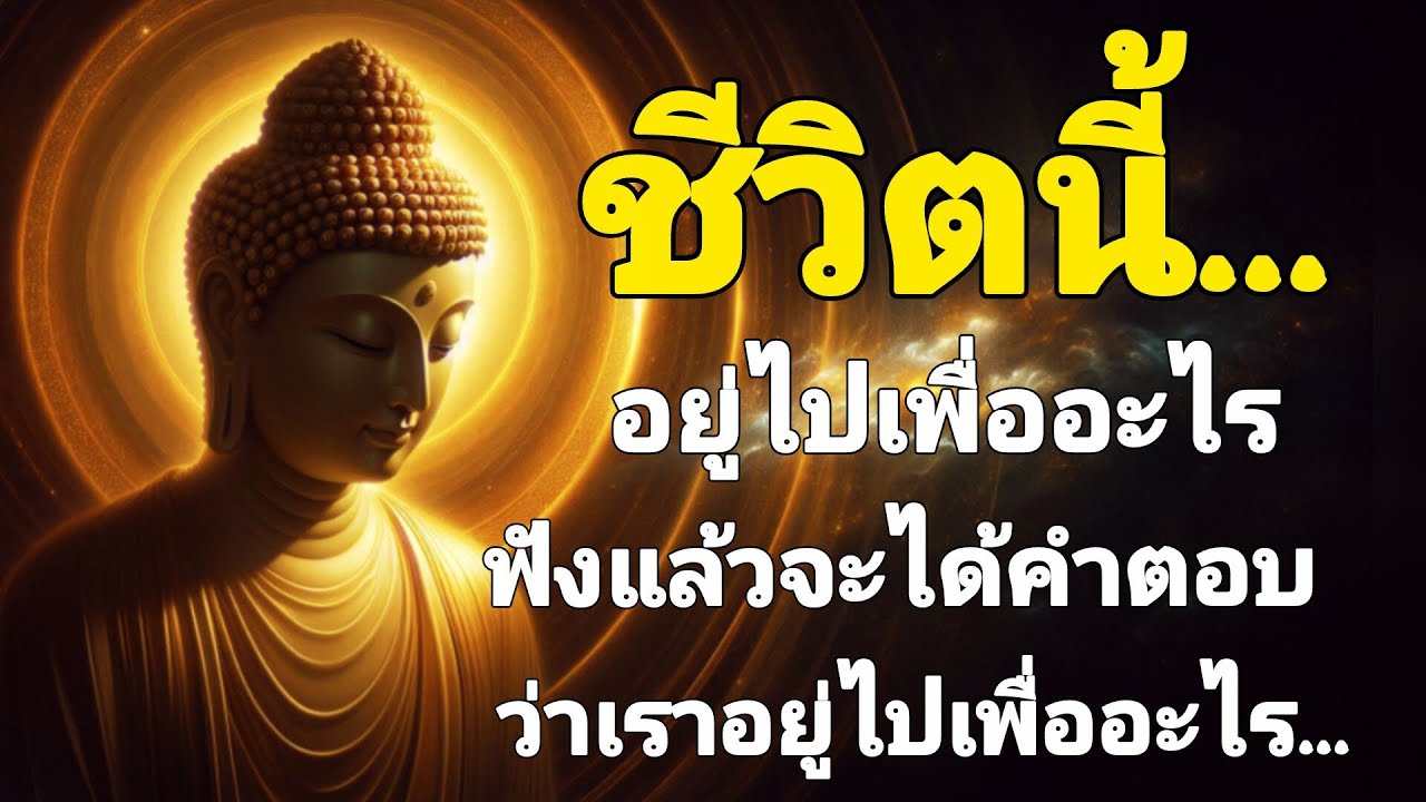 ชีวิตนี้อยู่ไปเพื่ออะไร ฟังแล้วจะได้คำตอบ...!#คติธรรม #คติสอนใจ #คติเตือนใจ 
