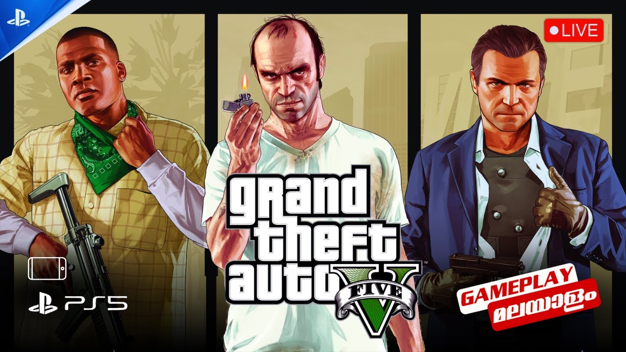 🔴Grand Theft Auto V | Live Gameplay - PART 1| മലയാളം | @viviansgaming24