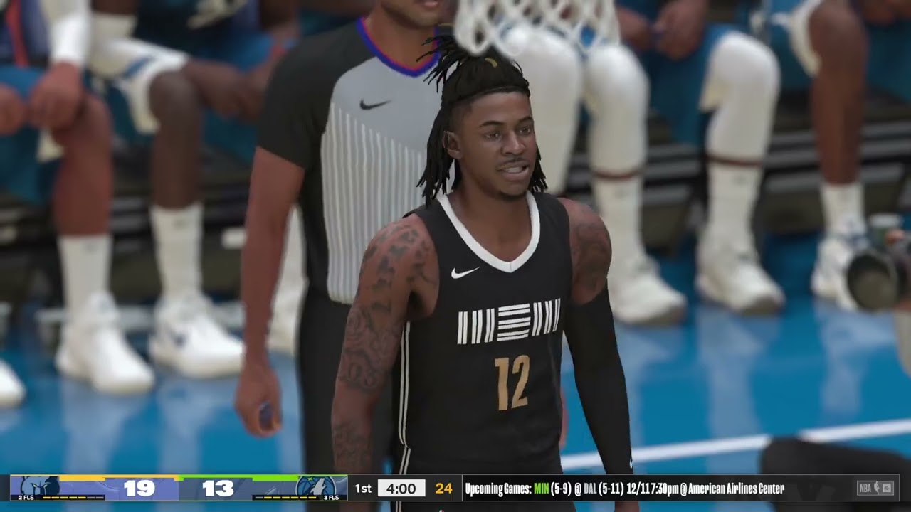Anthony Edwards vs Ja Morant 1st half Timberwolves vs Grizzlies