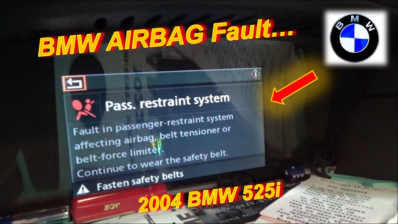 Never Seen THIS AIRBAG Warning Before...(BMW 525i)