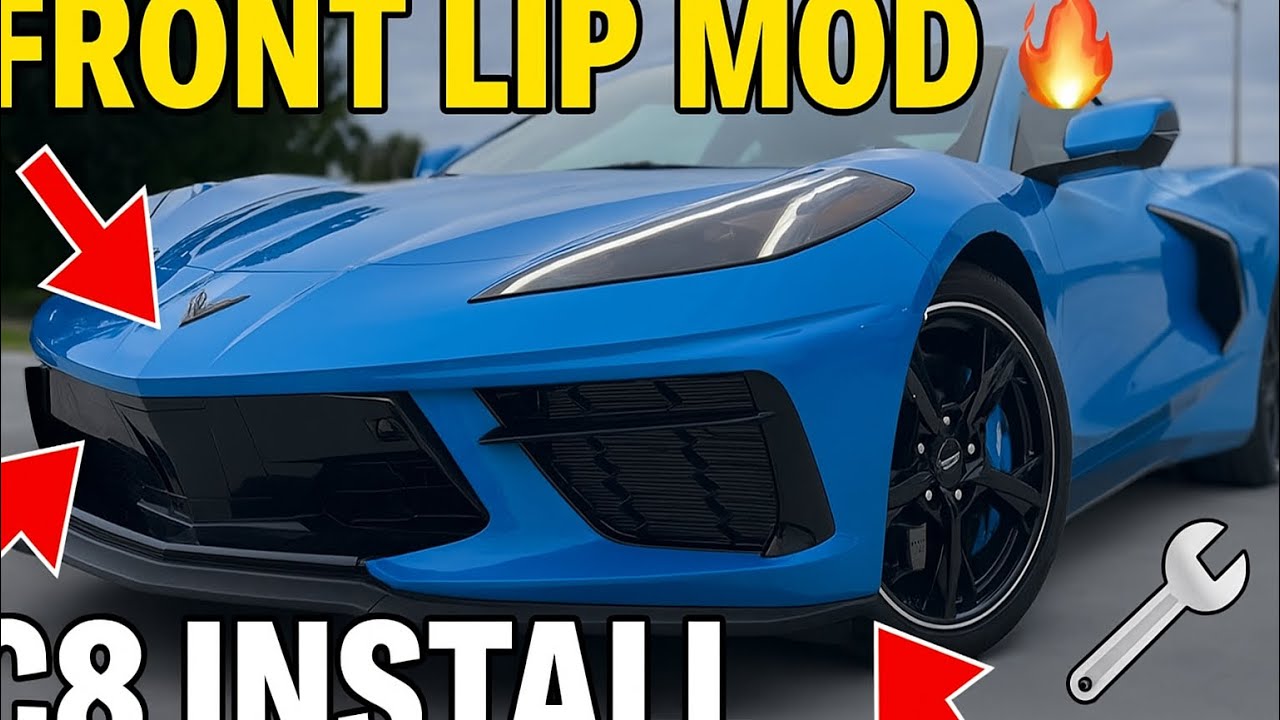 Transforming My C8 Corvette With a Front Lip!
