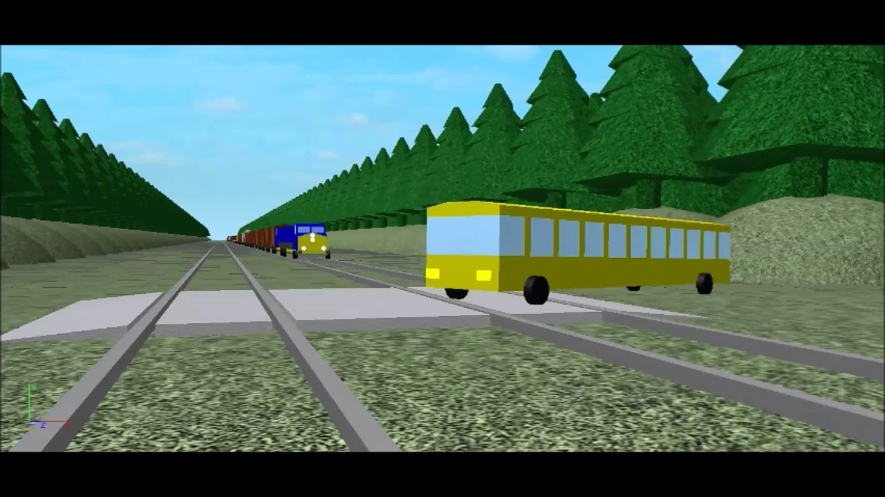 Roblox Train Crash into a School Bus 1
