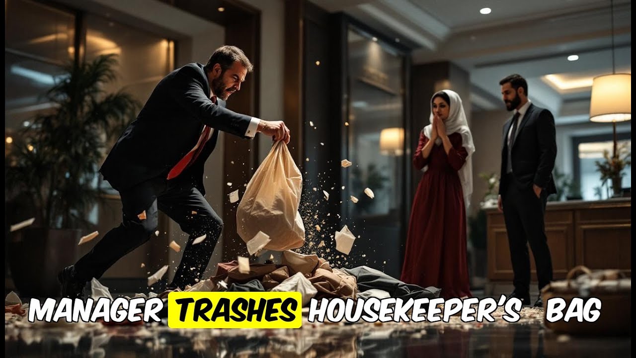 Hotel Manager Dumps a Housekeeper’s Bag in the Lobby — A Night Clerk Pays the Price