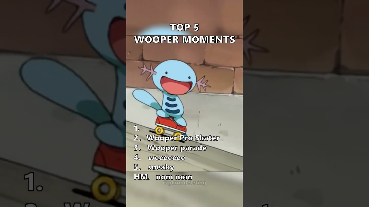 Top 5 Wooper Moments #wooper #pokemon #pokemonanime #pok&eacute;mon