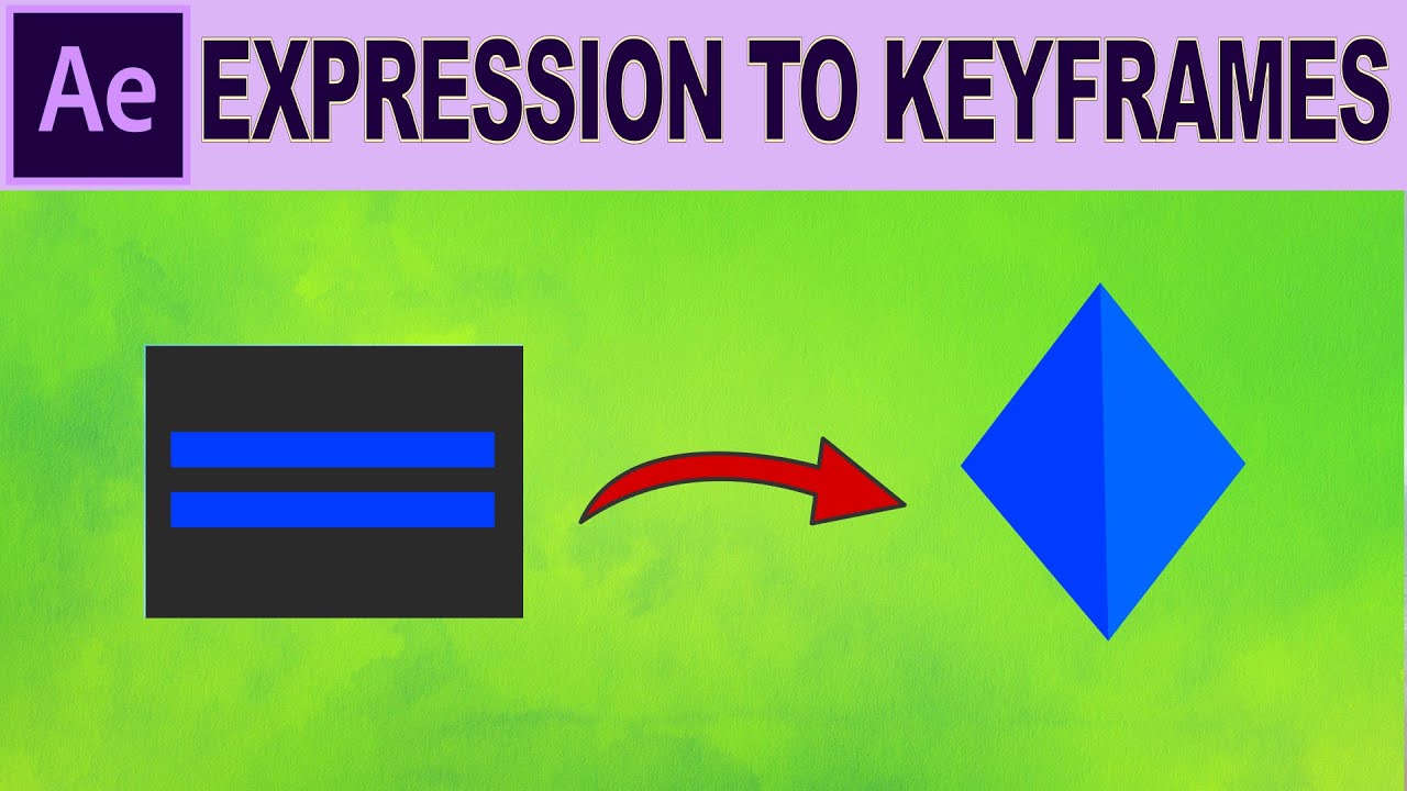 Convert Expressions to Keyframes - Adobe After Effects Tutorial