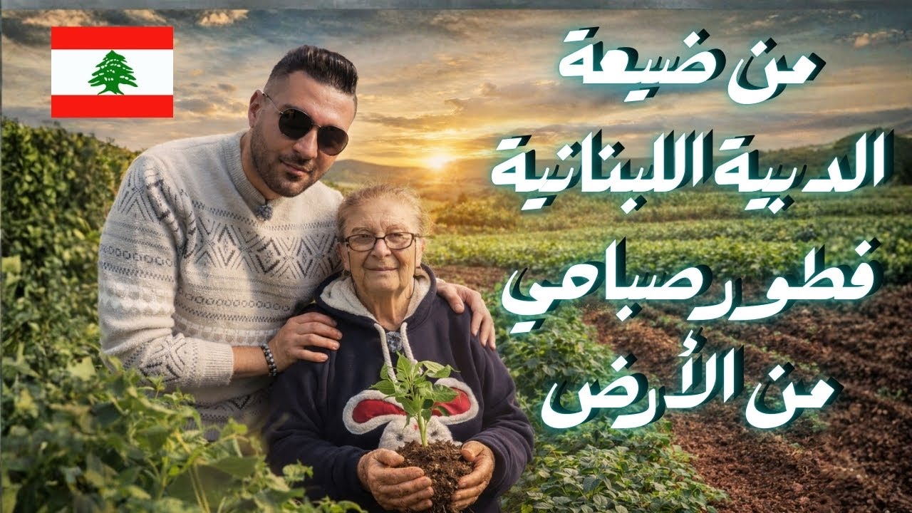 جولة في ضيعة الدبية اللبنانية... والترويقة بلدية من الأرض 🇱🇧♥️
