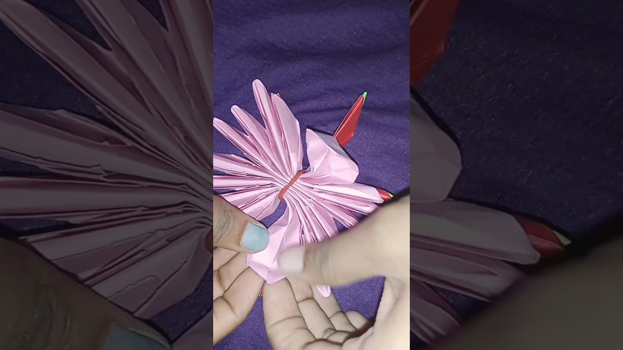 Diy paper craft lotus candle holder 