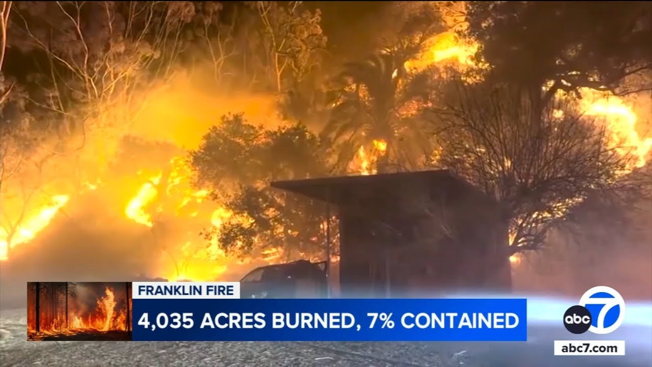 Franklin Fire in Malibu grows to 4K acres, 9 structures destroyed